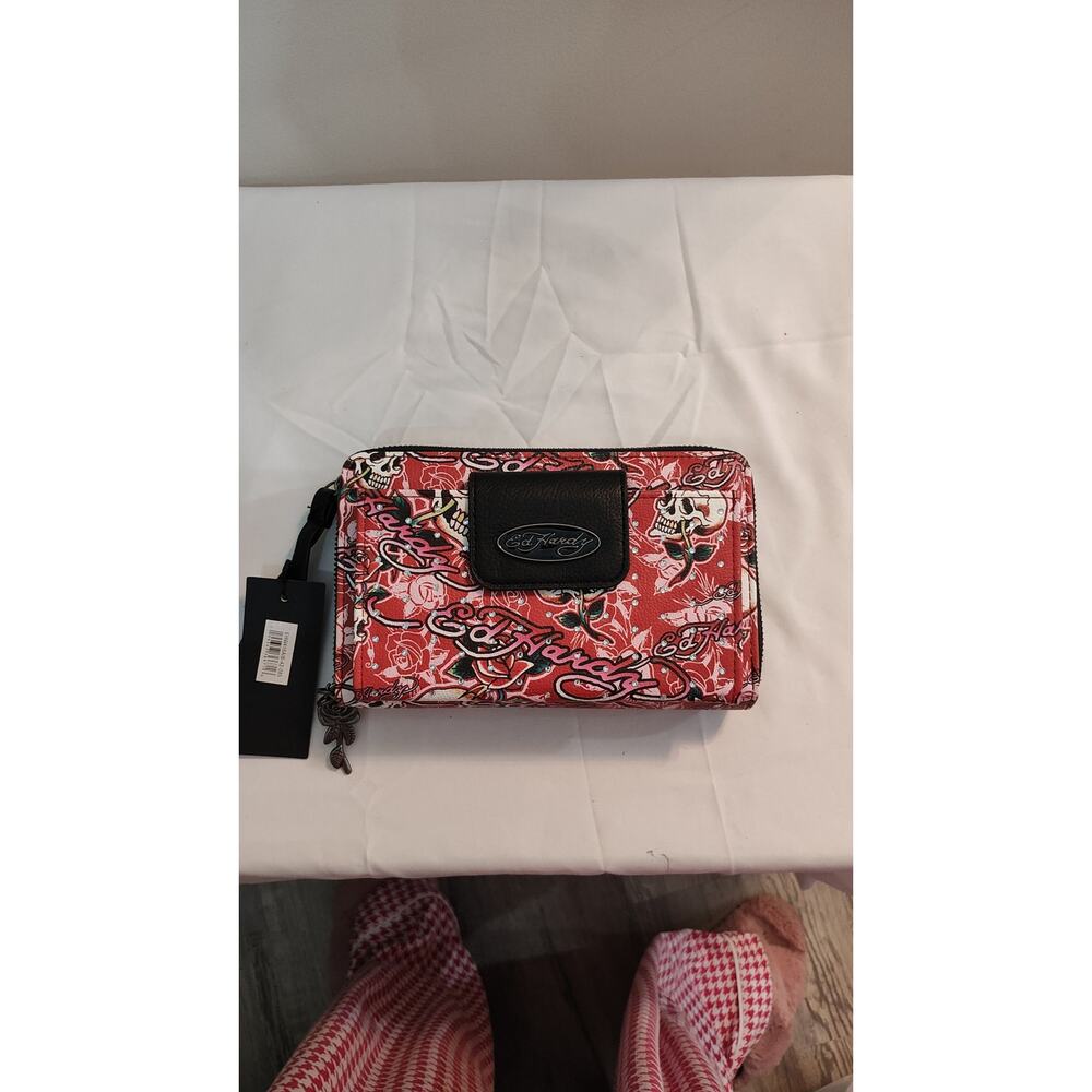 Ed Hardy Large Wristlet